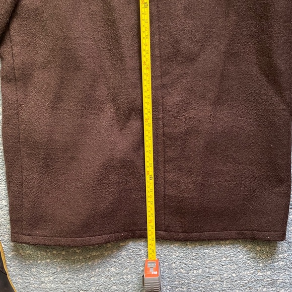 Quaker Marine Men's Dark Brown Wool Loafer Jacket M - Picture 10 of 13